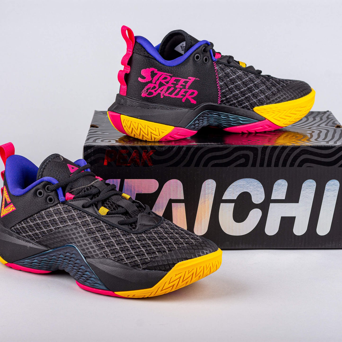 Basketbalové tenisky PEAK Street Master v2 BLACK/ROUGE RED