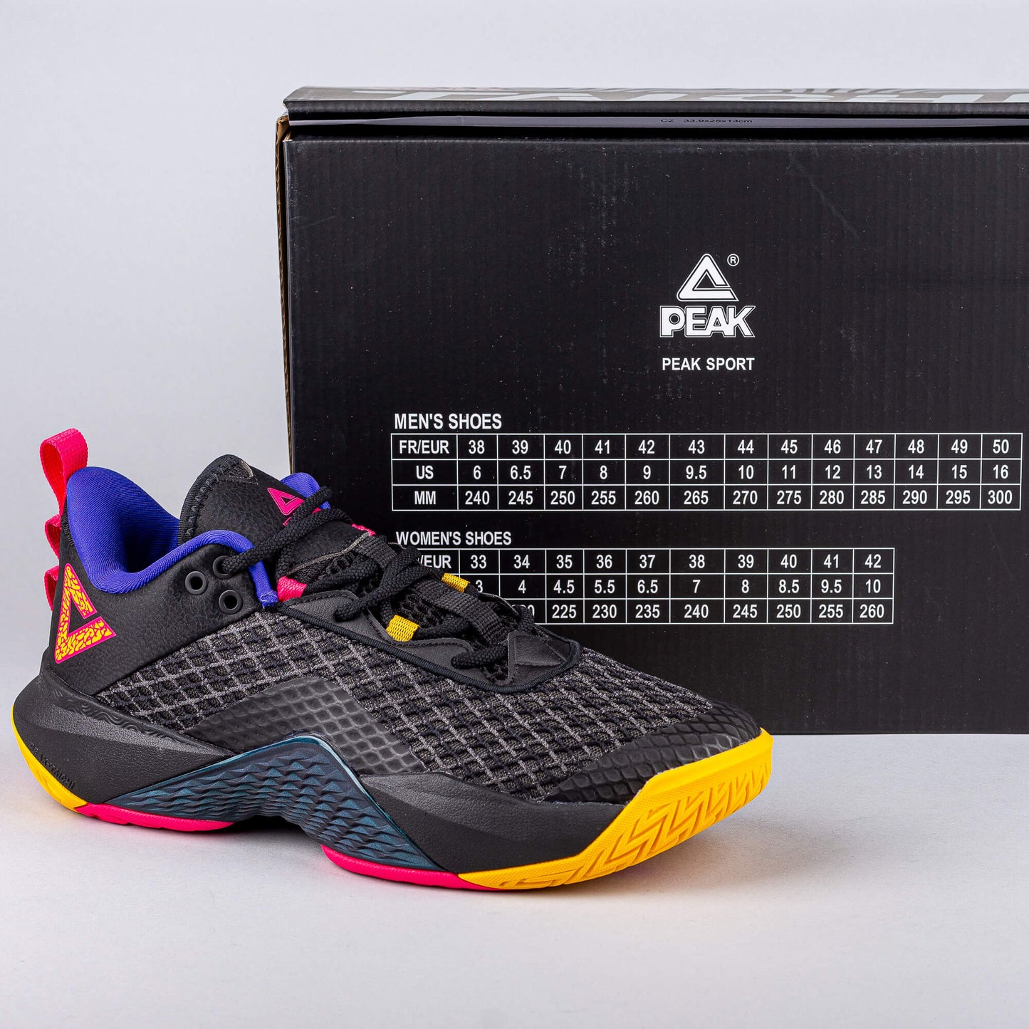 Basketbalové tenisky PEAK Street Master v2 BLACK/ROUGE RED