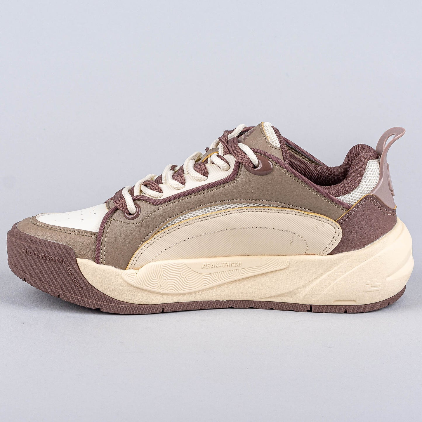 Dámske módne tenisky Peak Culture Shoes Taichi Ling Yue 3.0 Brown/Off-White