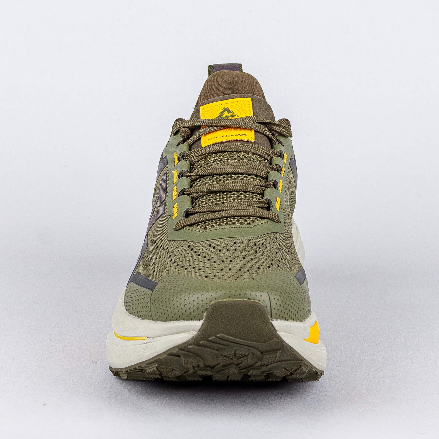 Bežecké trailové tenisky Peak Trail Running Shoes Taichi-Orographic Exploration Lt. Army