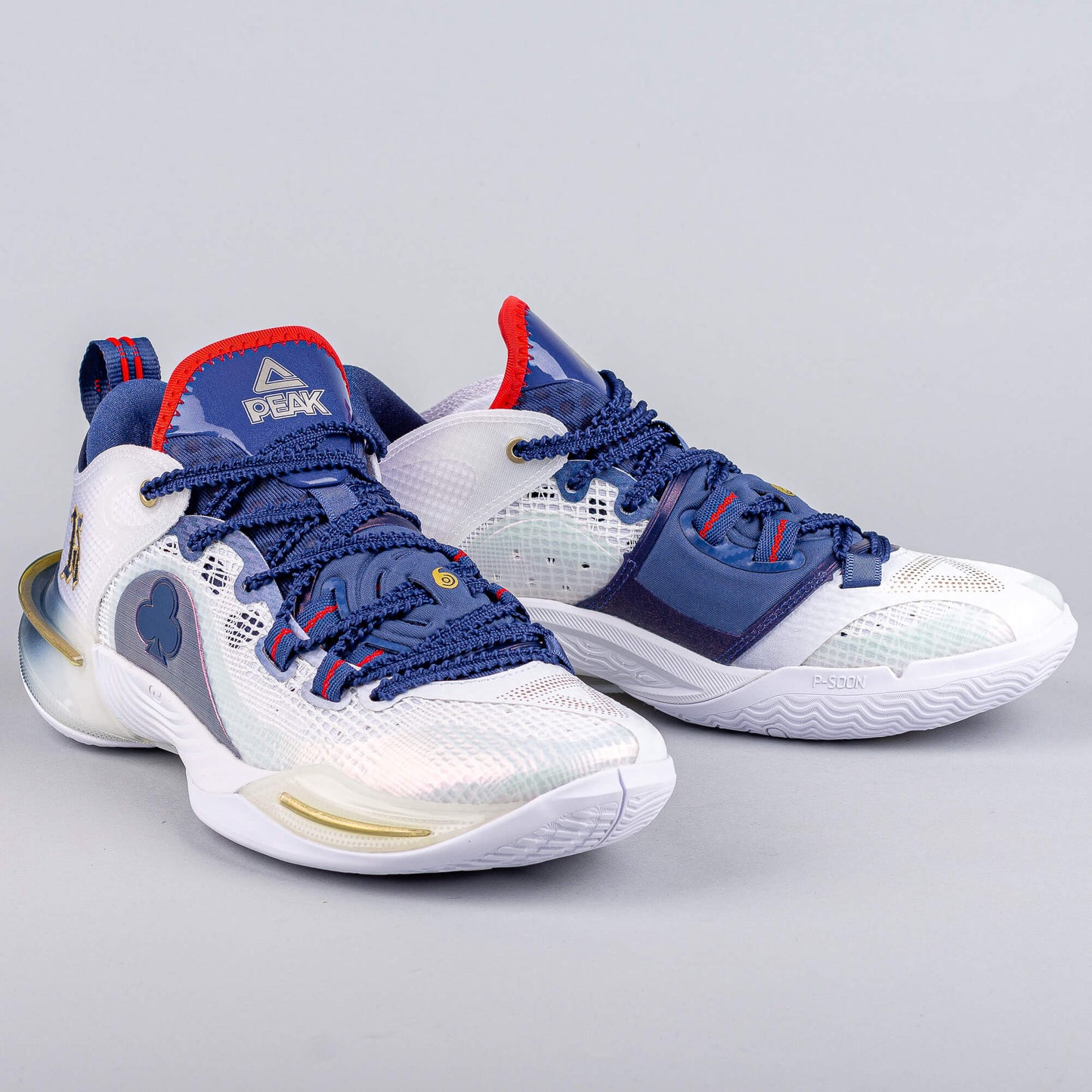 Basketbalové tenisky Peak Basketball Match Shoes Flash 6 White/Dark Blue