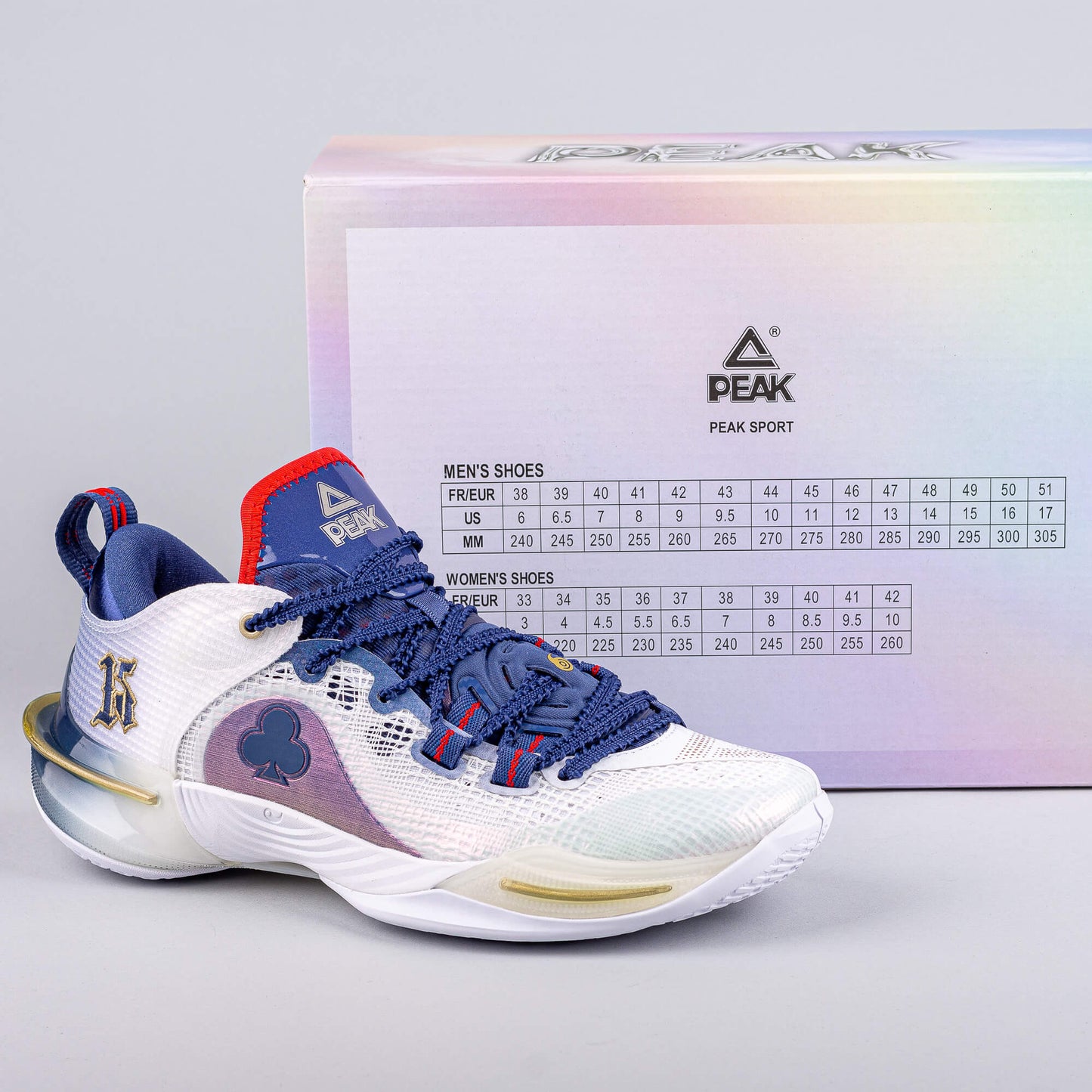 Basketbalové tenisky Peak Basketball Match Shoes Flash 6 White/Dark Blue