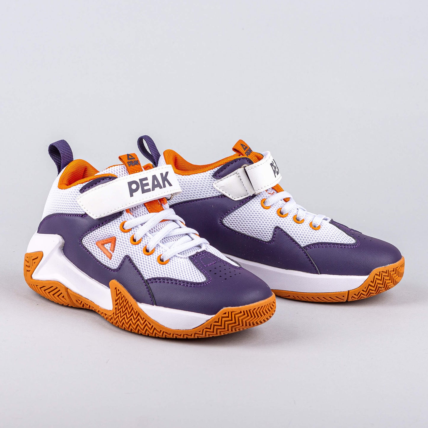 Detské basketbalové tenisky PEAK Game 2 NY BLUE PURPLE/ORANGE