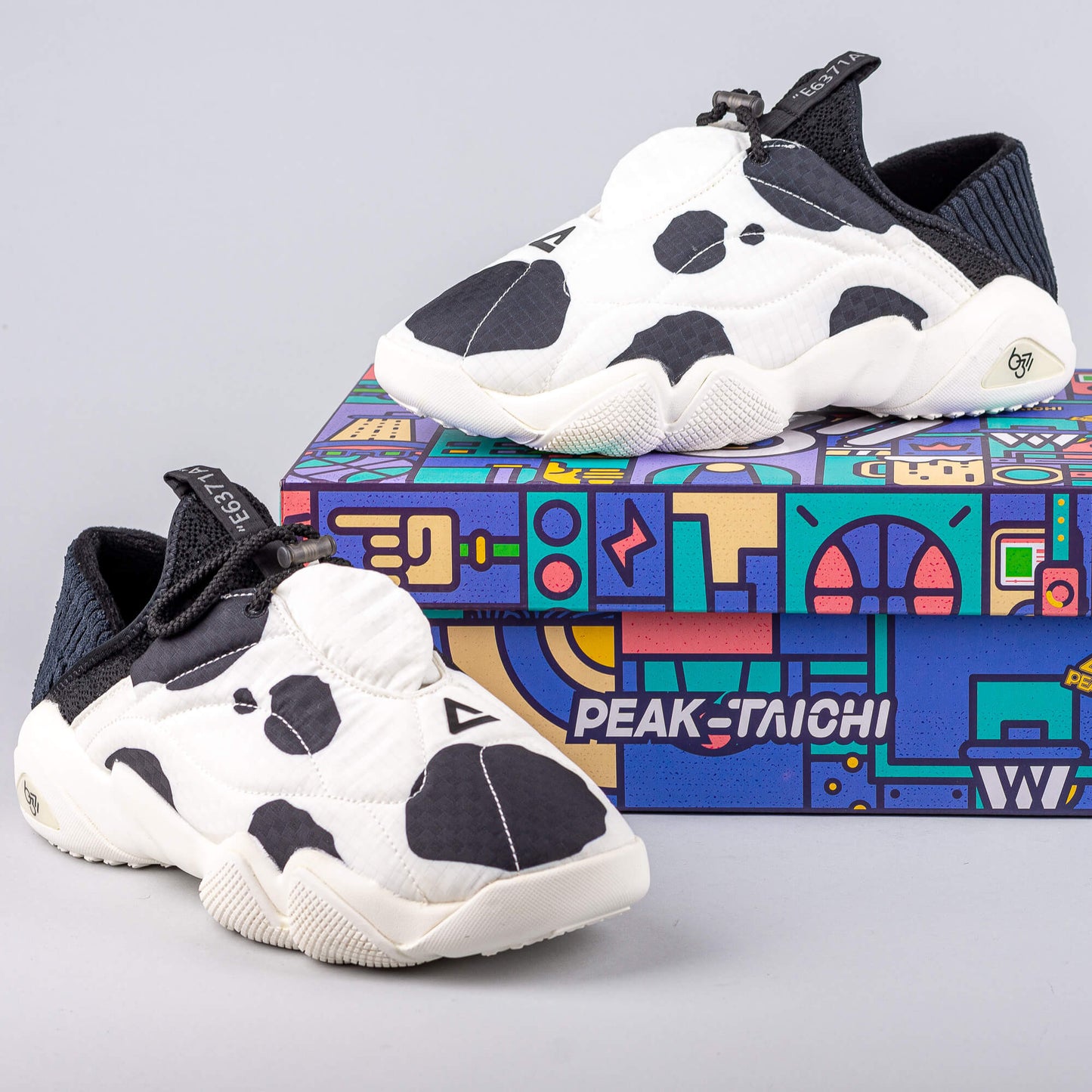 Módne tenisky Peak Basketball Culture Shoes 6371-Fashion White/Black