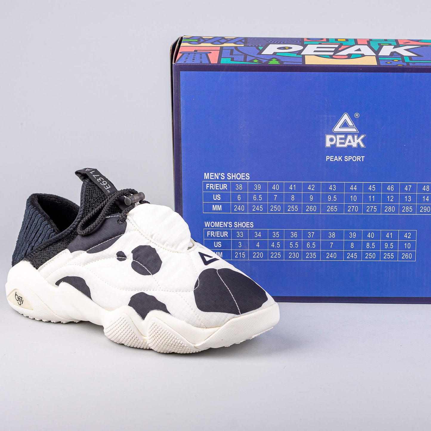 Módne tenisky Peak Basketball Culture Shoes 6371-Fashion White/Black