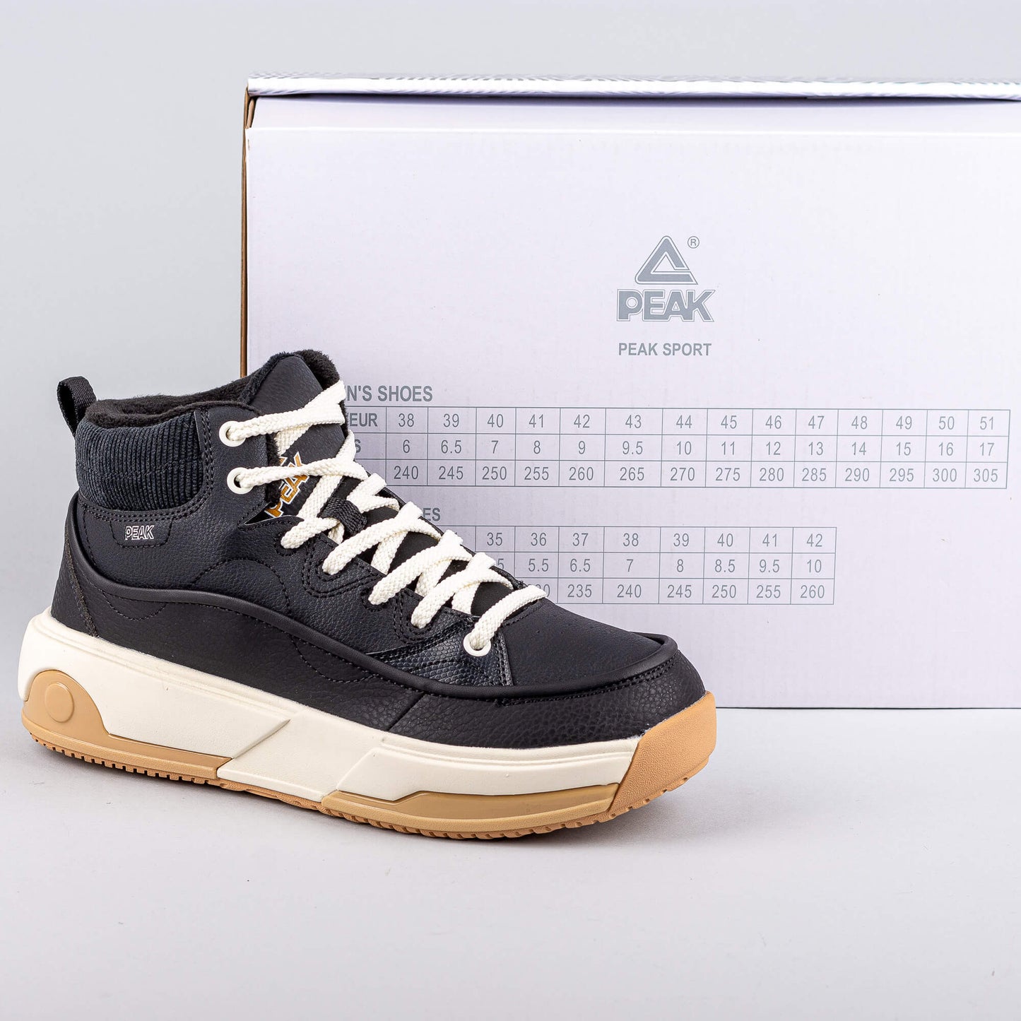 Dámske tenisky Peak Winter Culture Shoes Taichi-Starburst Black/Canvas White