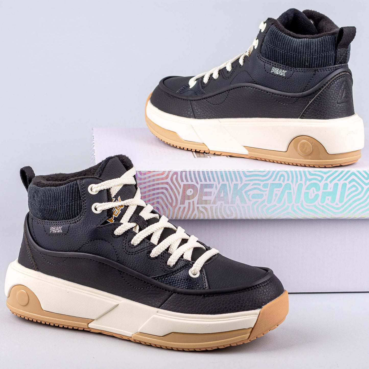 Dámske tenisky Peak Winter Culture Shoes Taichi-Starburst Black/Canvas White