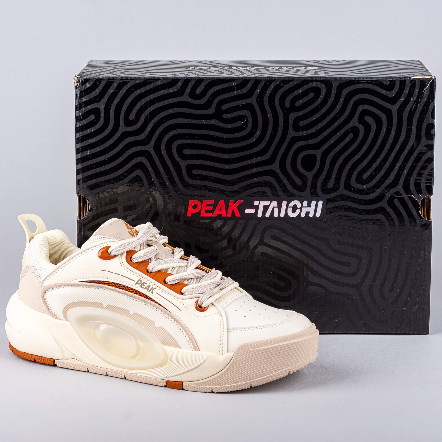 Tenisky Peak Culture Shoes Taichi Ling Yue 3.0 Canvas White/Brown