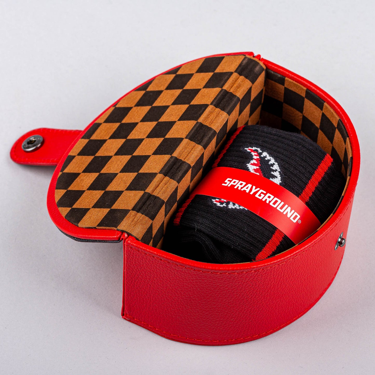 Sprayground Red Spray Socks Black