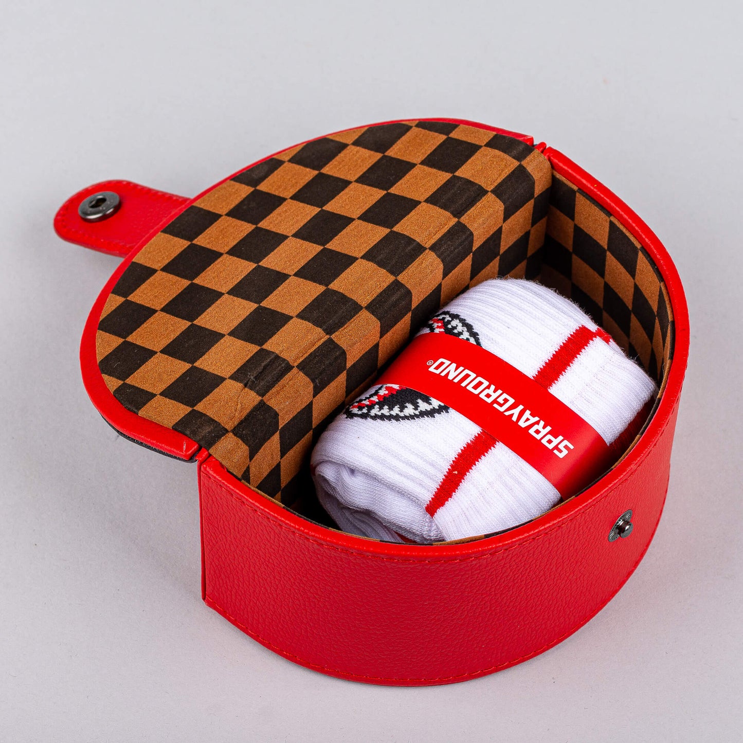 Sprayground Red Spray Socks White