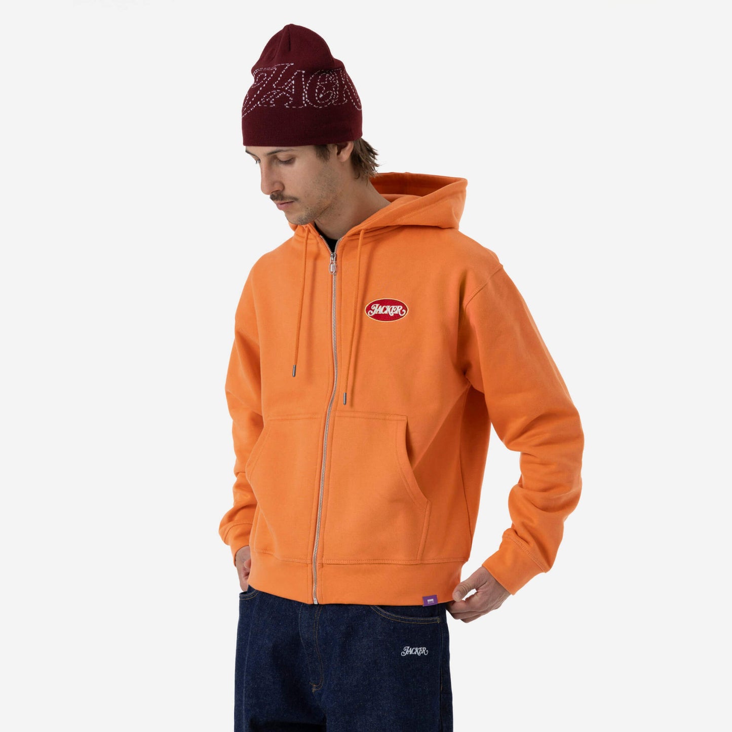 Jacker Pestorosso Zipped Jacket Orange