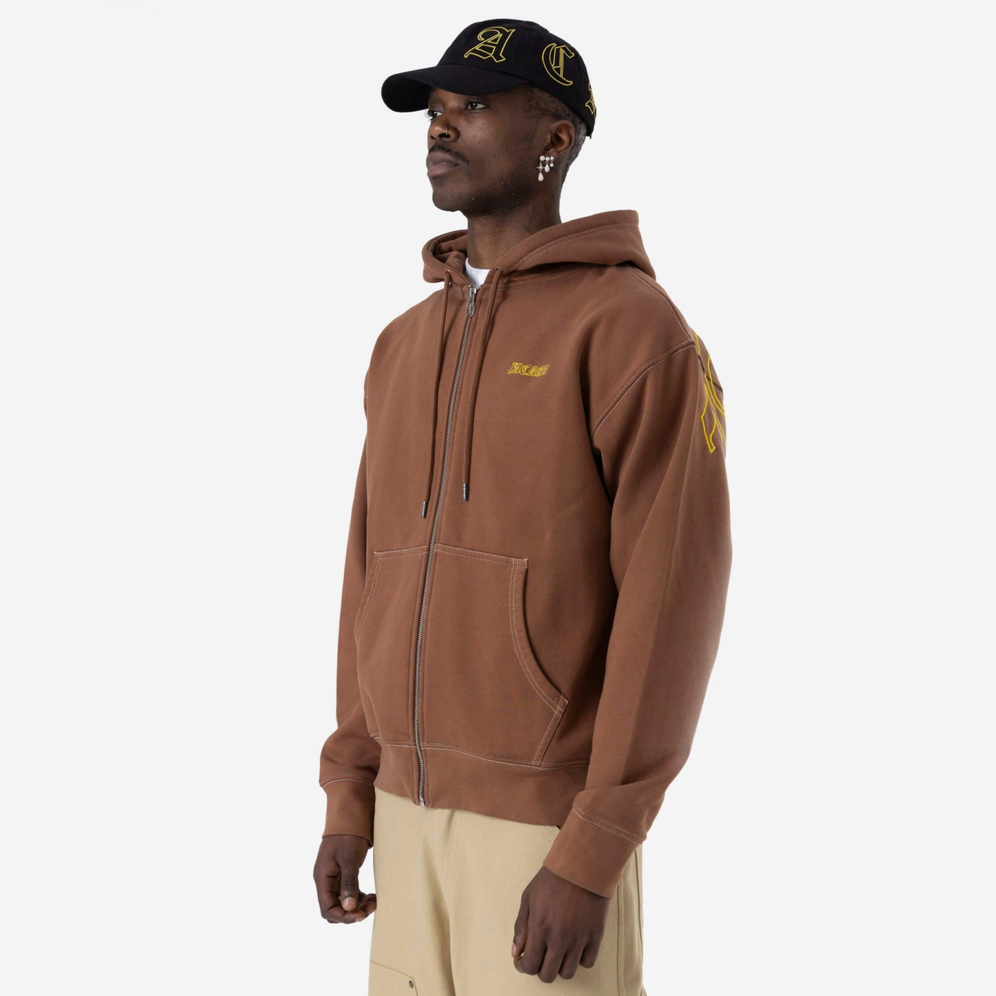 Jacker Gothica Zipped Jacket Brown