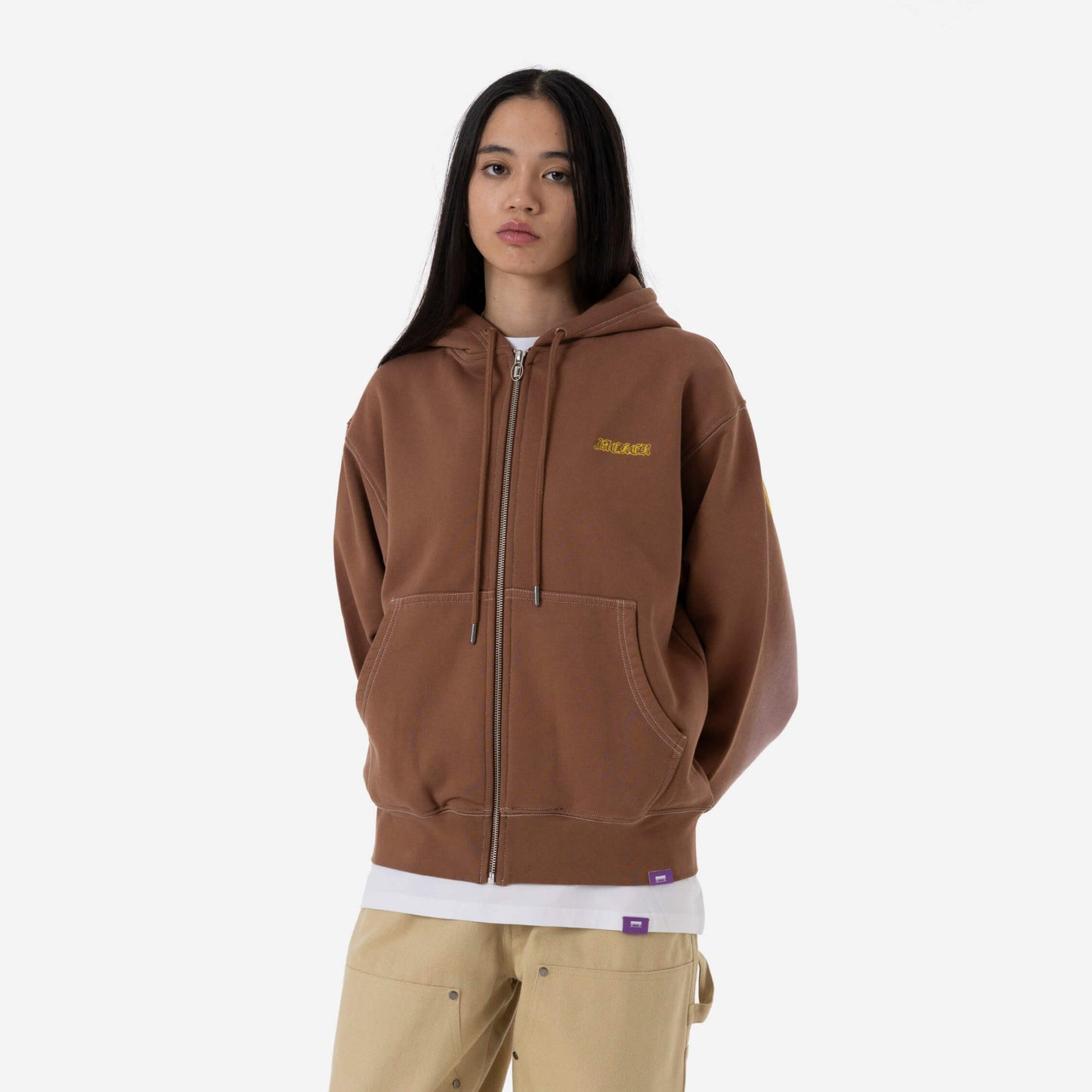 Jacker Gothica Zipped Jacket Brown