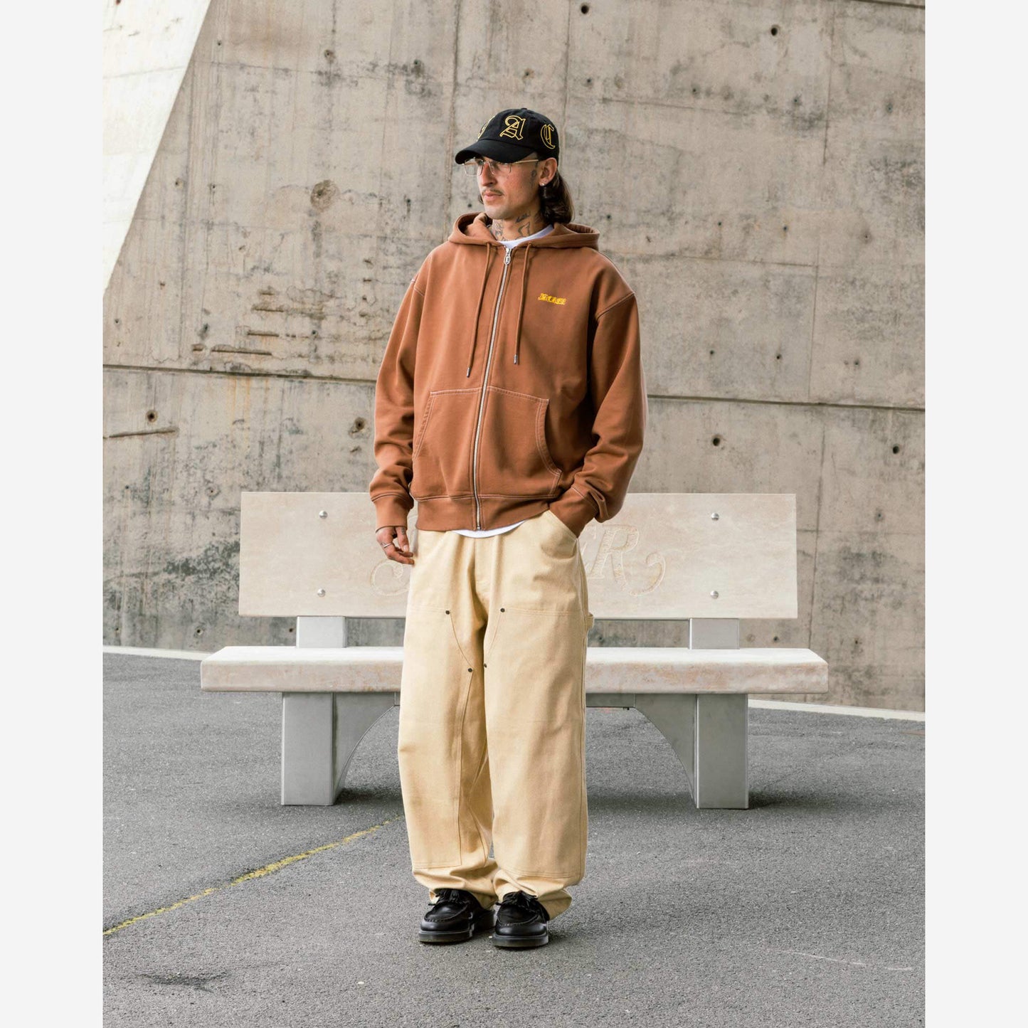 Jacker Gothica Zipped Jacket Brown