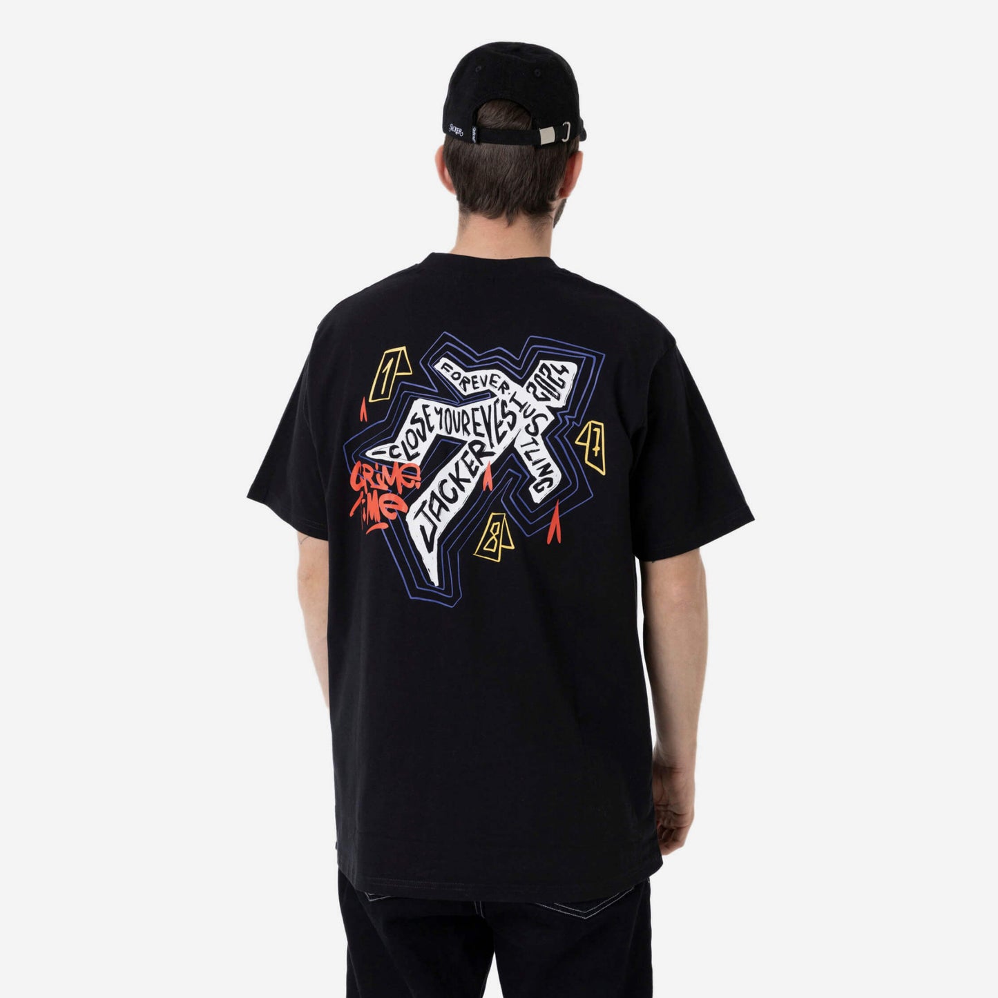 Jacker Crime Time T-Shirt Black