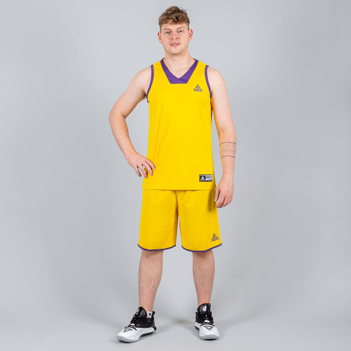 Basketbalová súprava (dres + trenírky) Peak Basketball Sets Match 2 oranžová