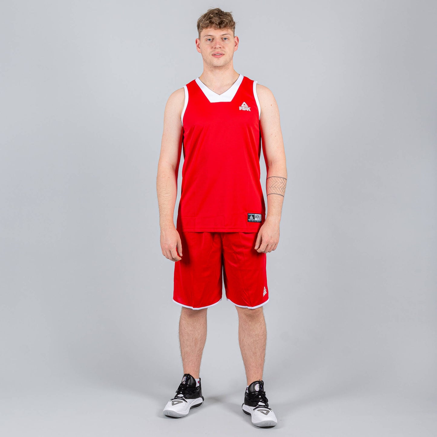 Basketbalová súprava (dres + trenírky) Peak Basketball Sets Match 2 červená