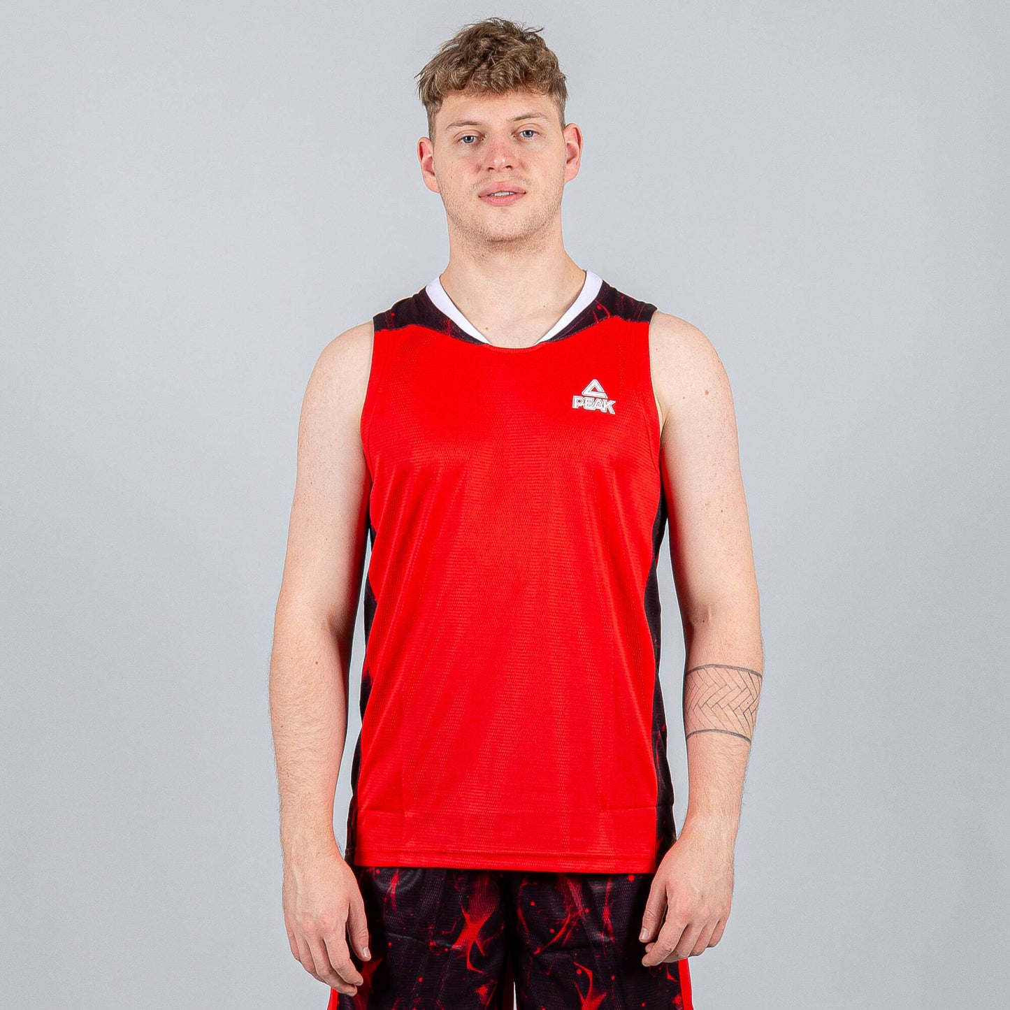 Basketbalová súprava (dres + trenírky)  Peak Basketball Sets Match červená