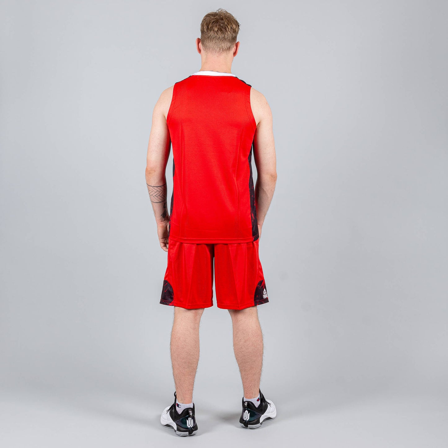 Basketbalová súprava (dres + trenírky)  Peak Basketball Sets Match červená