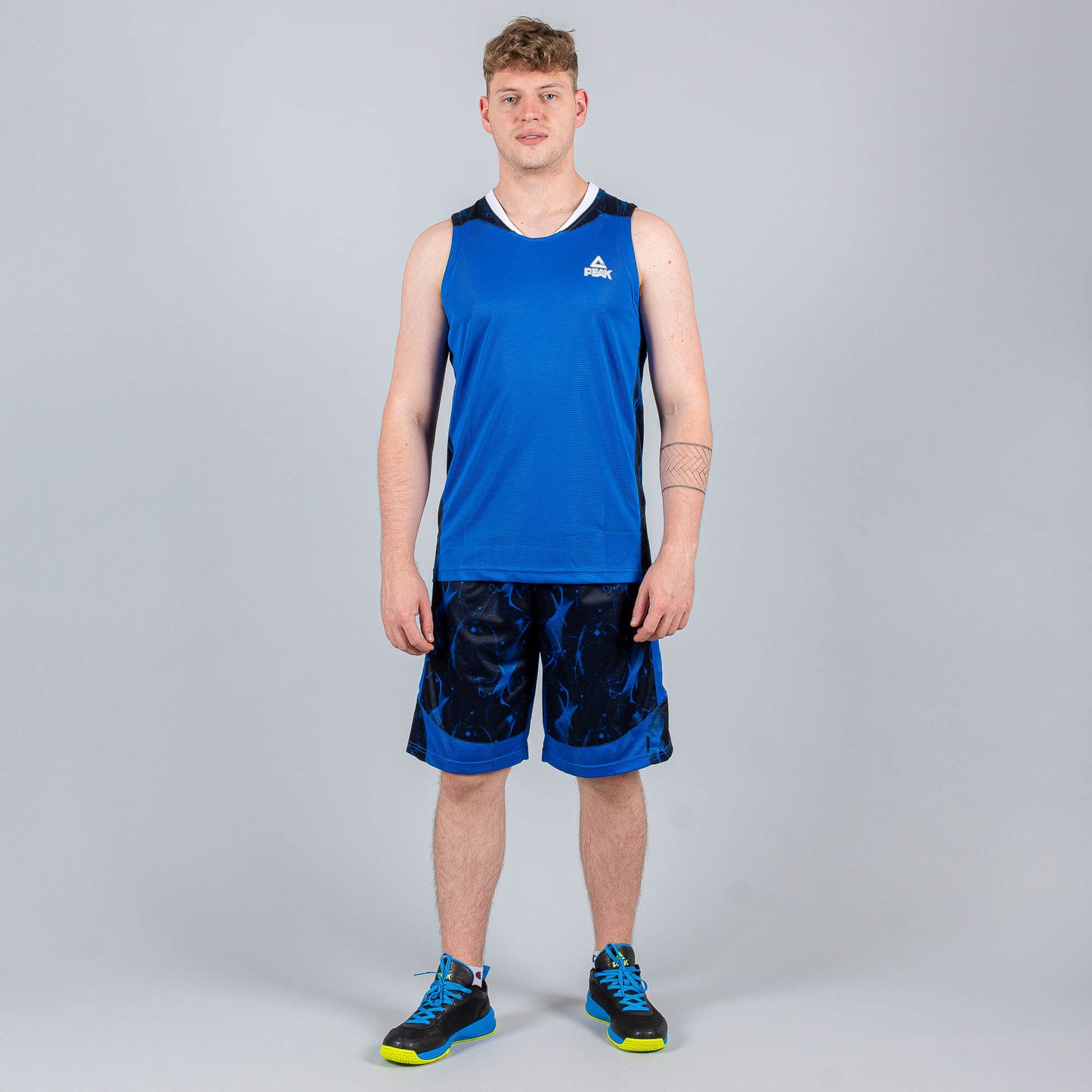 Basketbalová súprava (dres + trenírky)  Peak Basketball Sets Match modrá