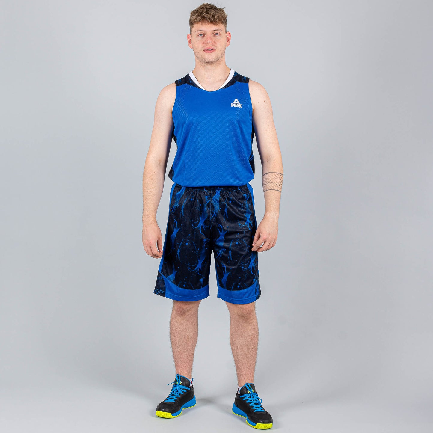 Basketbalová súprava (dres + trenírky)  Peak Basketball Sets Match modrá