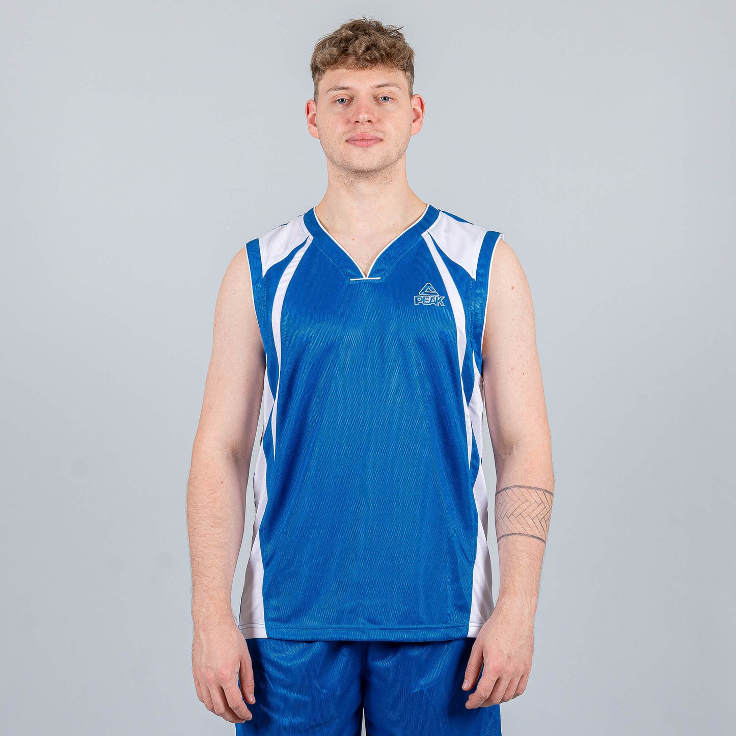 Basketbalová súprava (dres + trenírky) Peak Mens Basketball set Blue modro-biela