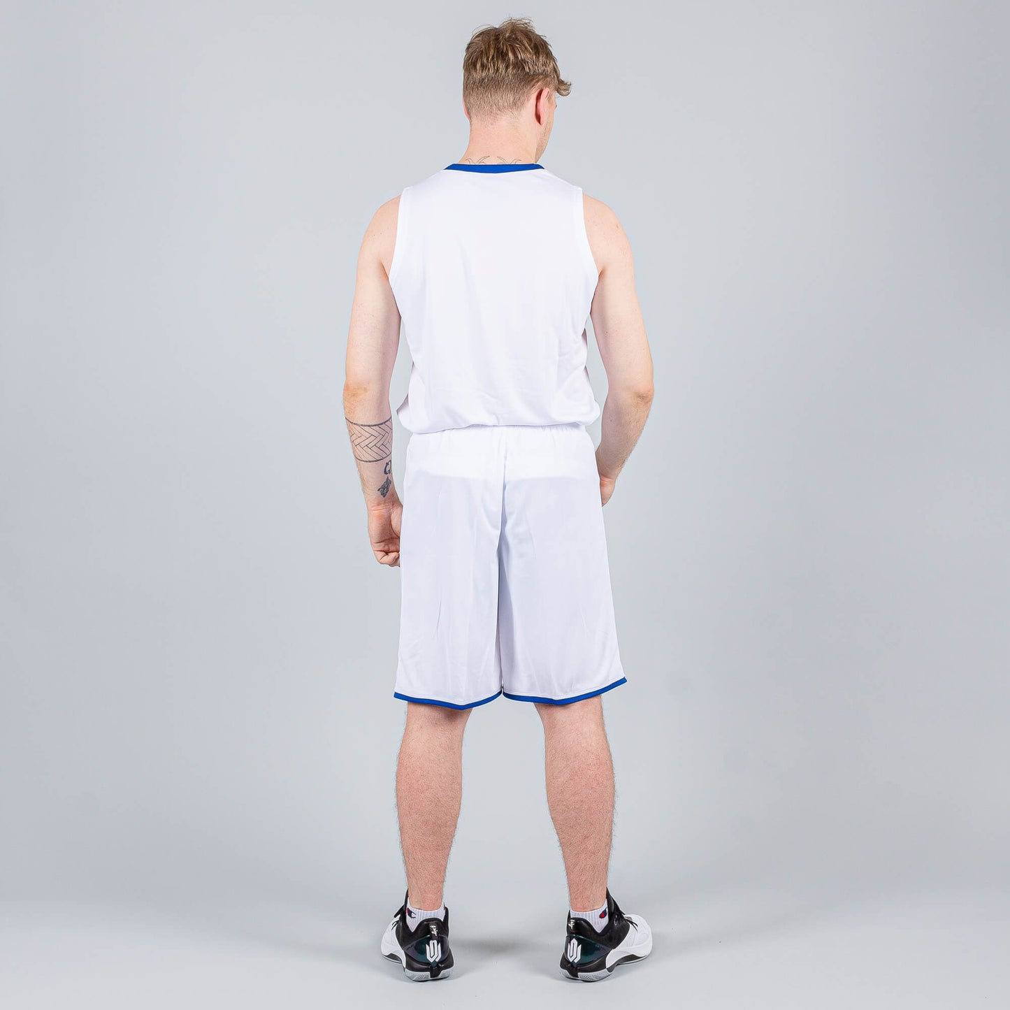 Basketbalová súprava (dres + trenírky) Peak Basketball Uniform set bielo/modrá