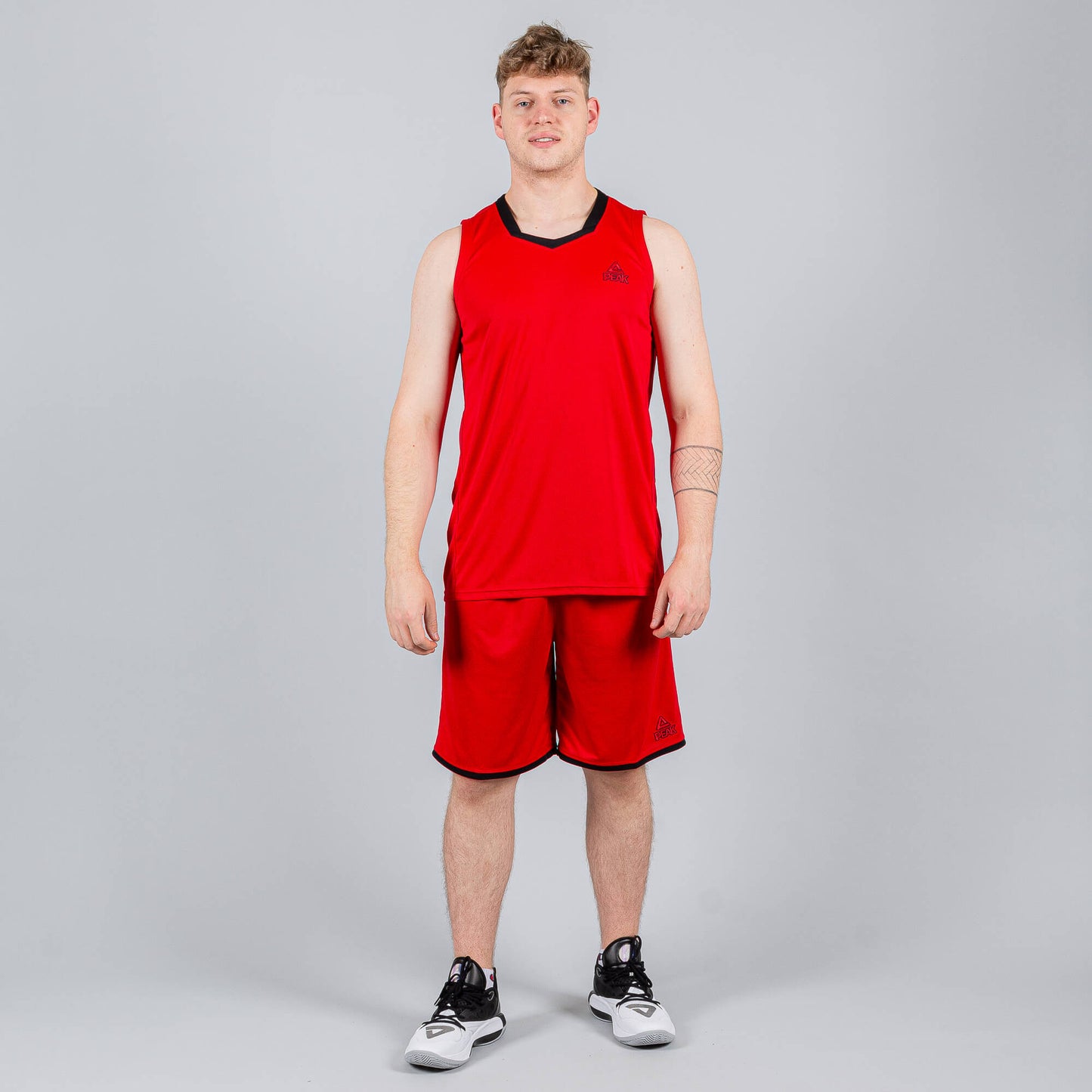 Basketbalová súprava (dres + trenírky) Peak Basketball Uniform set červená