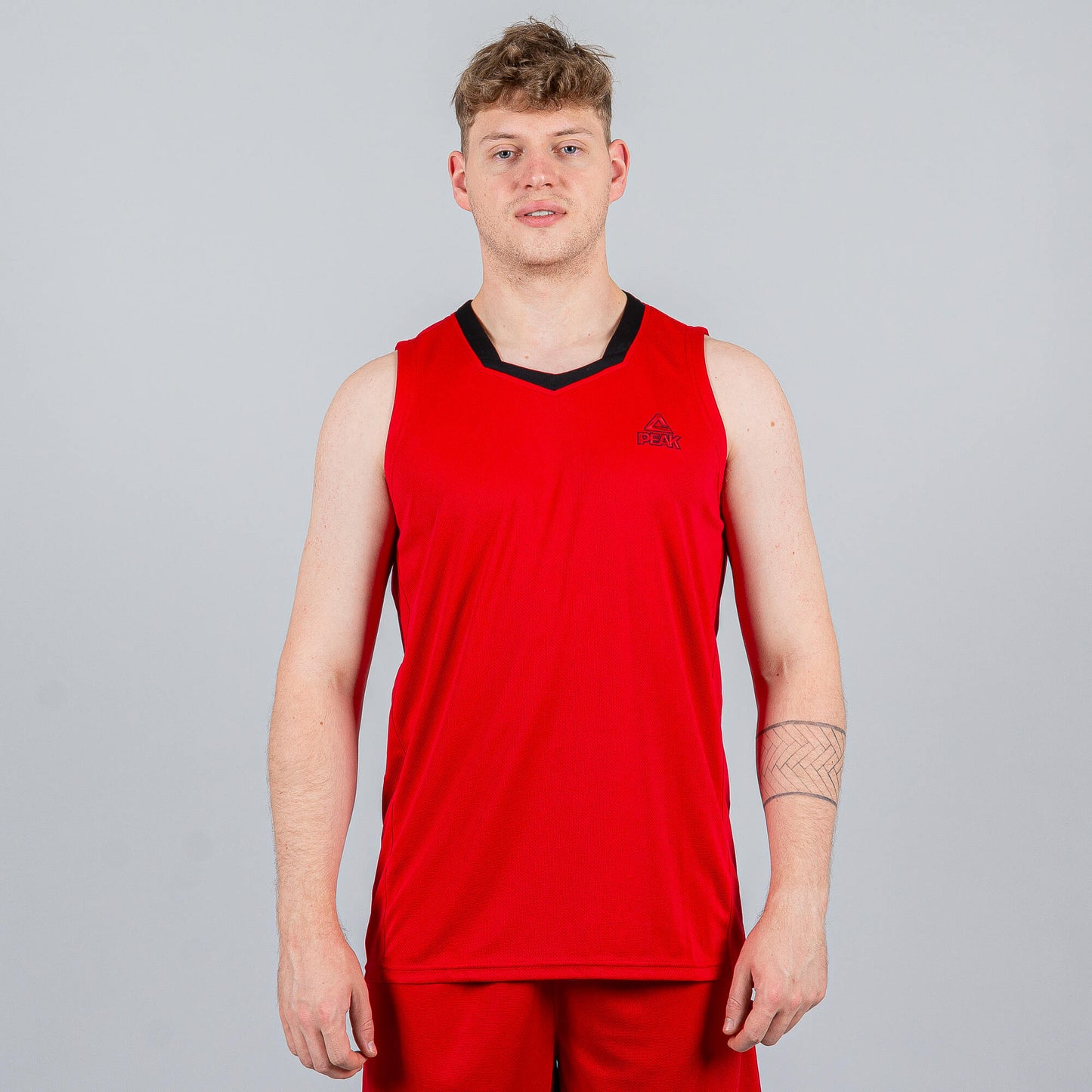 Basketbalová súprava (dres + trenírky) Peak Basketball Uniform set červená