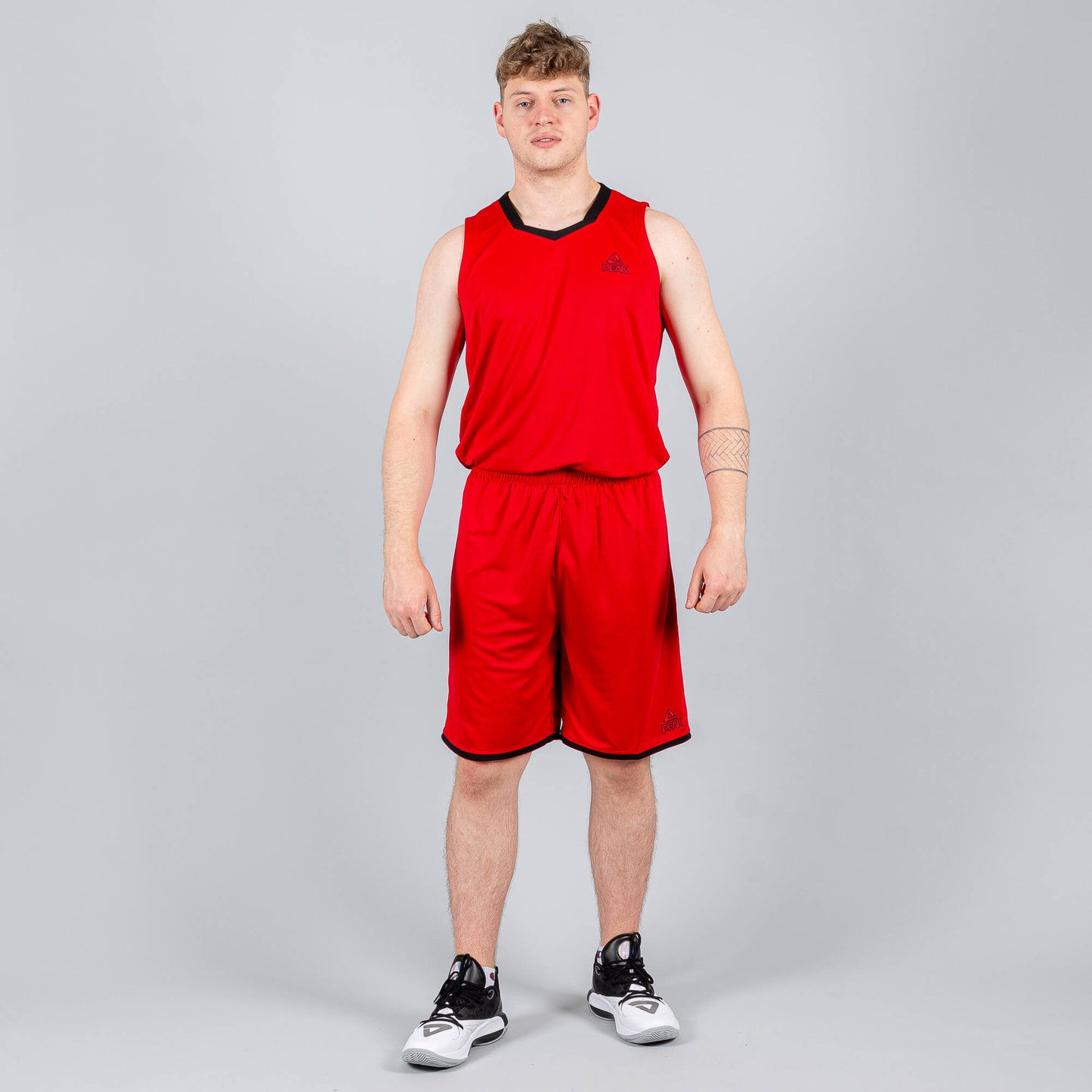 Basketbalová súprava (dres + trenírky) Peak Basketball Uniform set červená