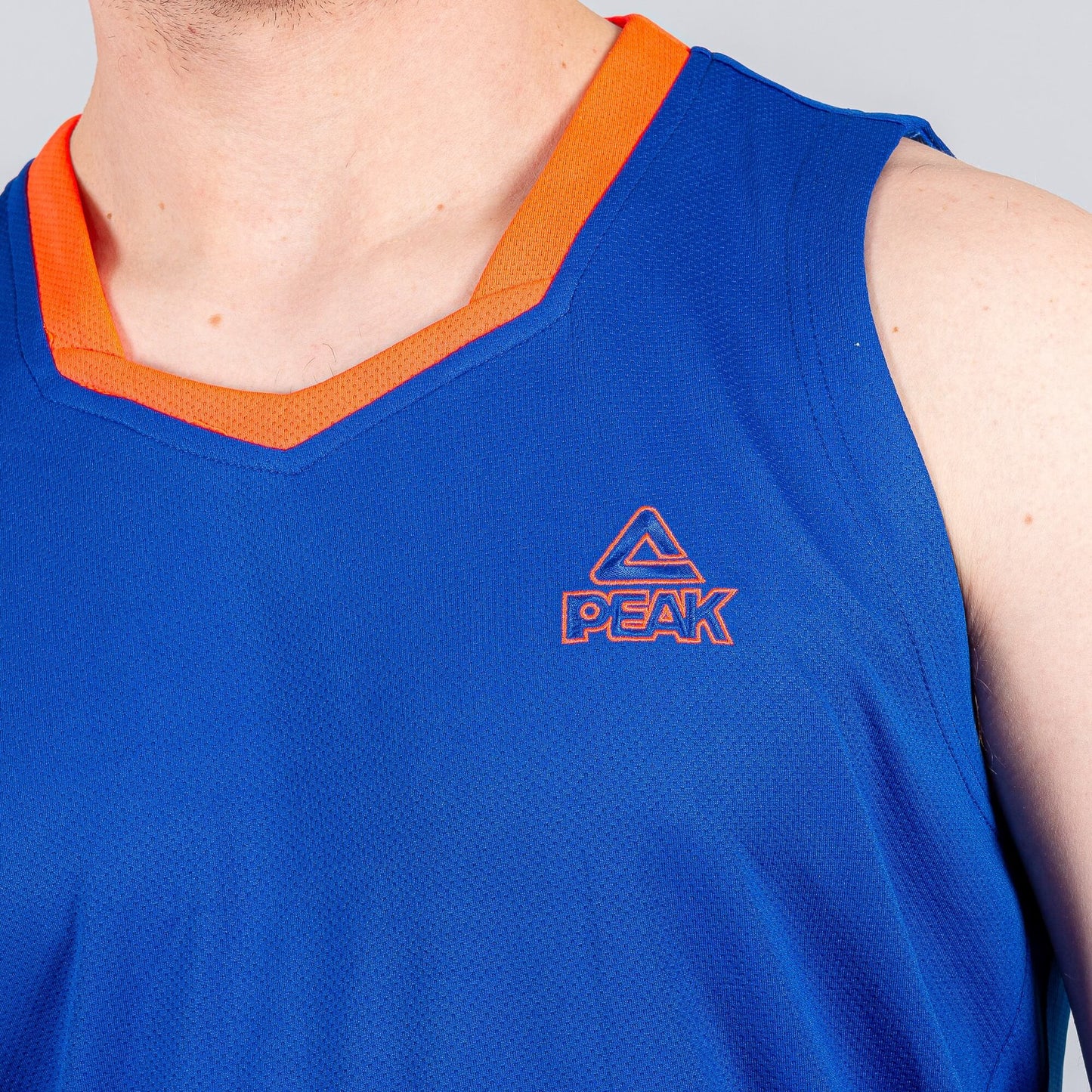 Basketbalová súprava (dres + trenírky) Peak Basketball Uniform set modro/oranžová