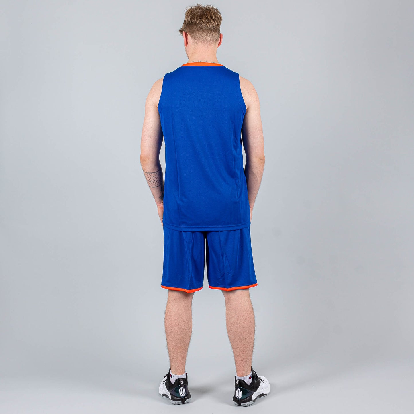 Basketbalová súprava (dres + trenírky) Peak Basketball Uniform set modro/oranžová