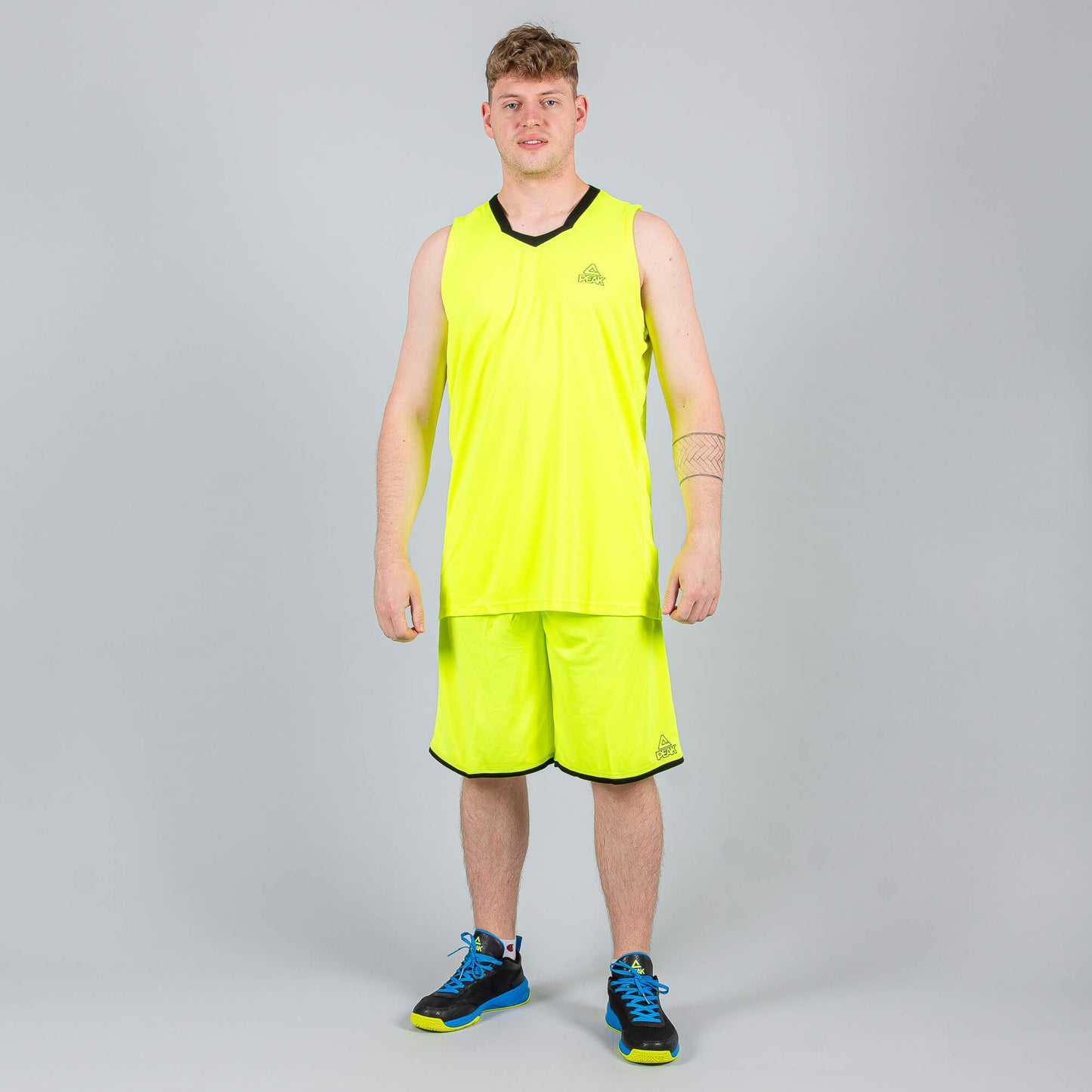Basketbalová súprava (dres + trenírky)  Peak Basketball Uniform set žltá