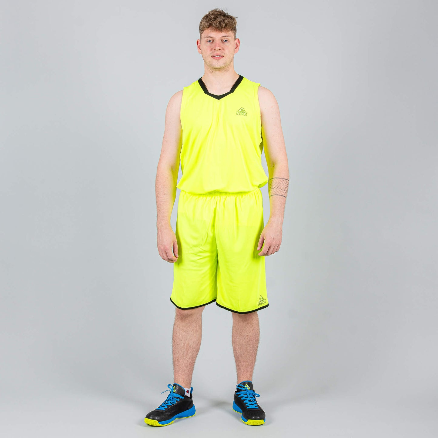 Basketbalová súprava (dres + trenírky)  Peak Basketball Uniform set žltá