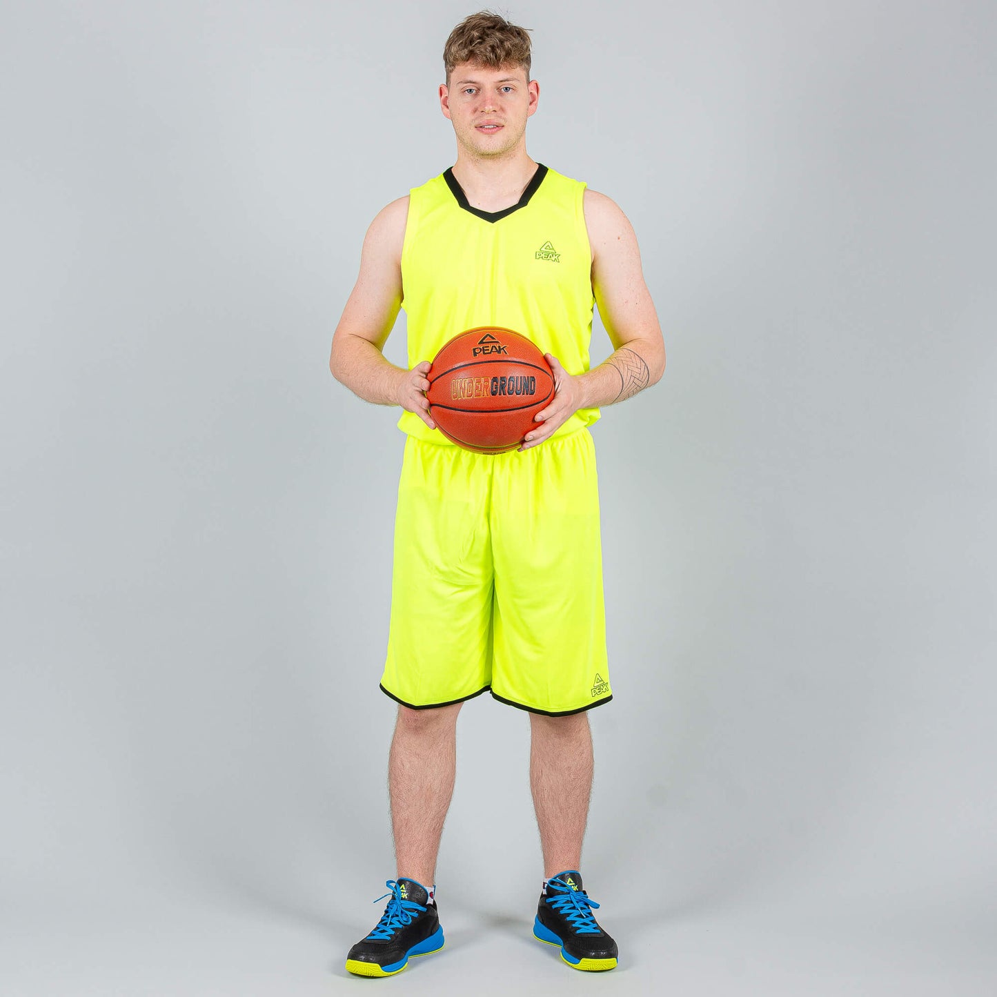 Basketbalová súprava (dres + trenírky)  Peak Basketball Uniform set žltá