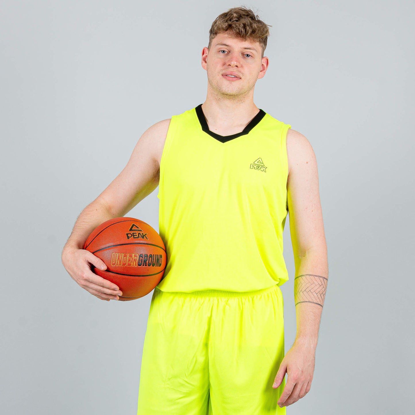 Basketbalová súprava (dres + trenírky)  Peak Basketball Uniform set žltá