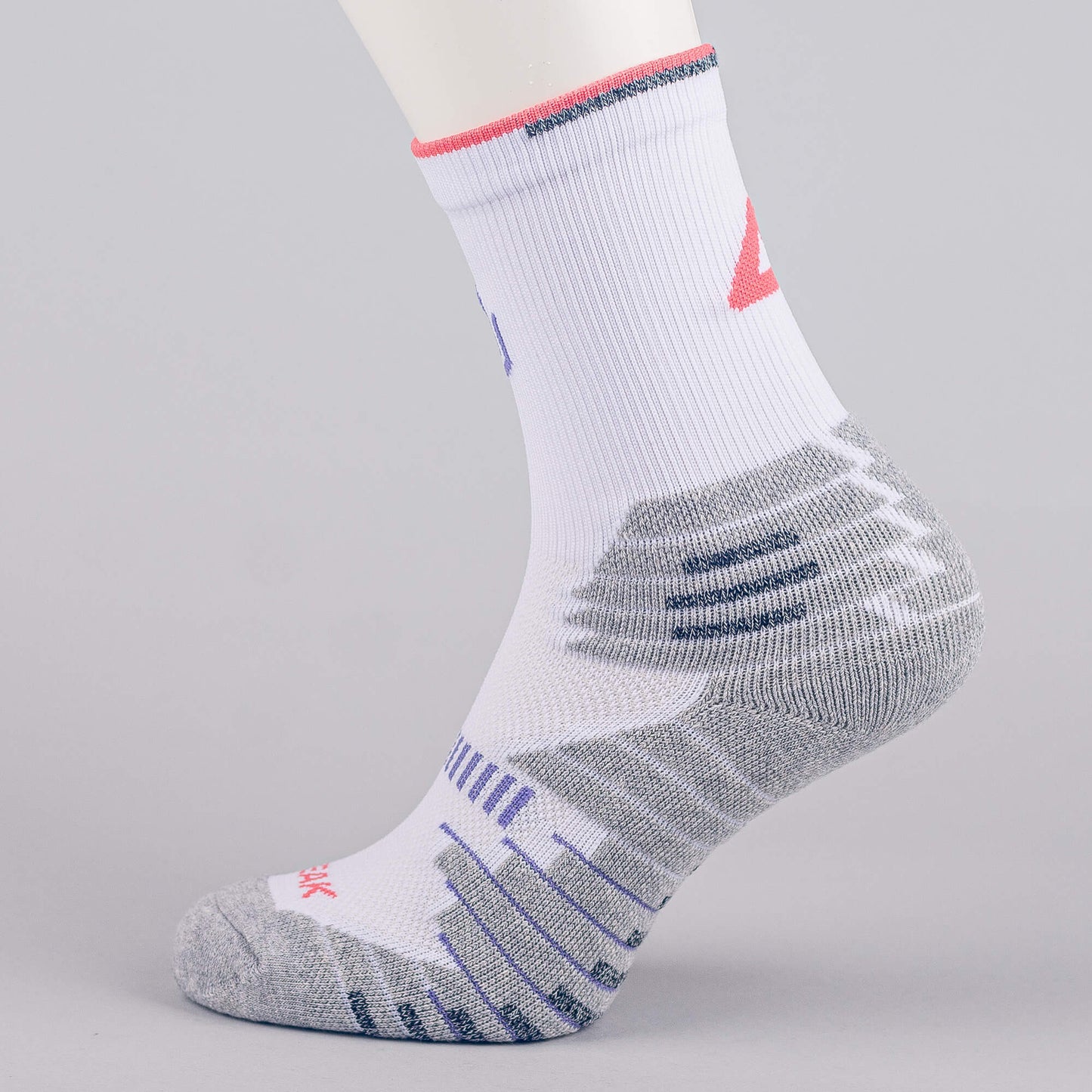 Basketbalové ponožky PEAK Andrew Wiggins WHITE/LT.MELANGE GREY