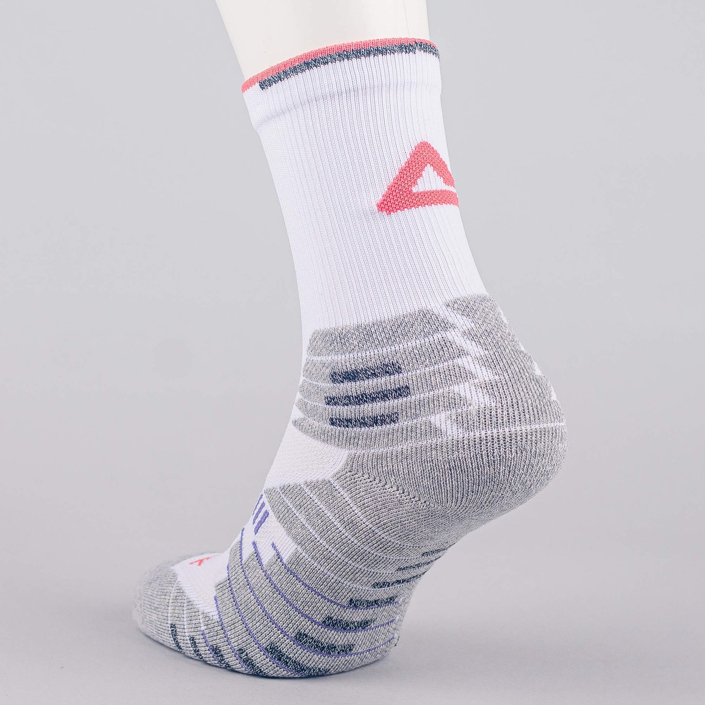 Basketbalové ponožky PEAK Andrew Wiggins WHITE/LT.MELANGE GREY