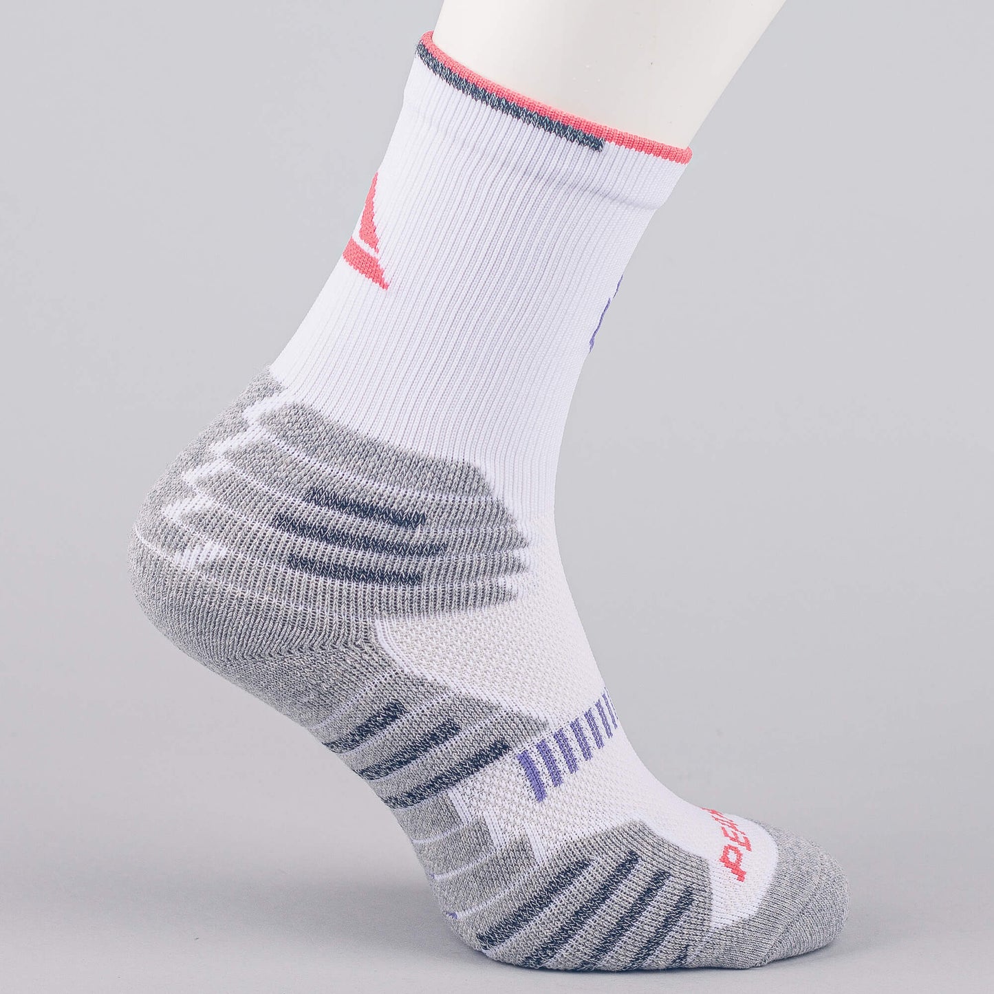 Basketbalové ponožky PEAK Andrew Wiggins WHITE/LT.MELANGE GREY