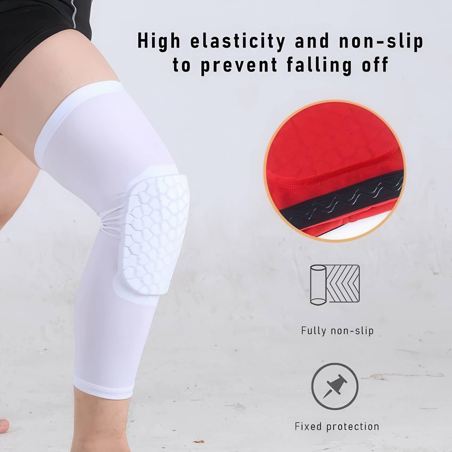 Peak Knee Protector(Lengthen) Black H362010