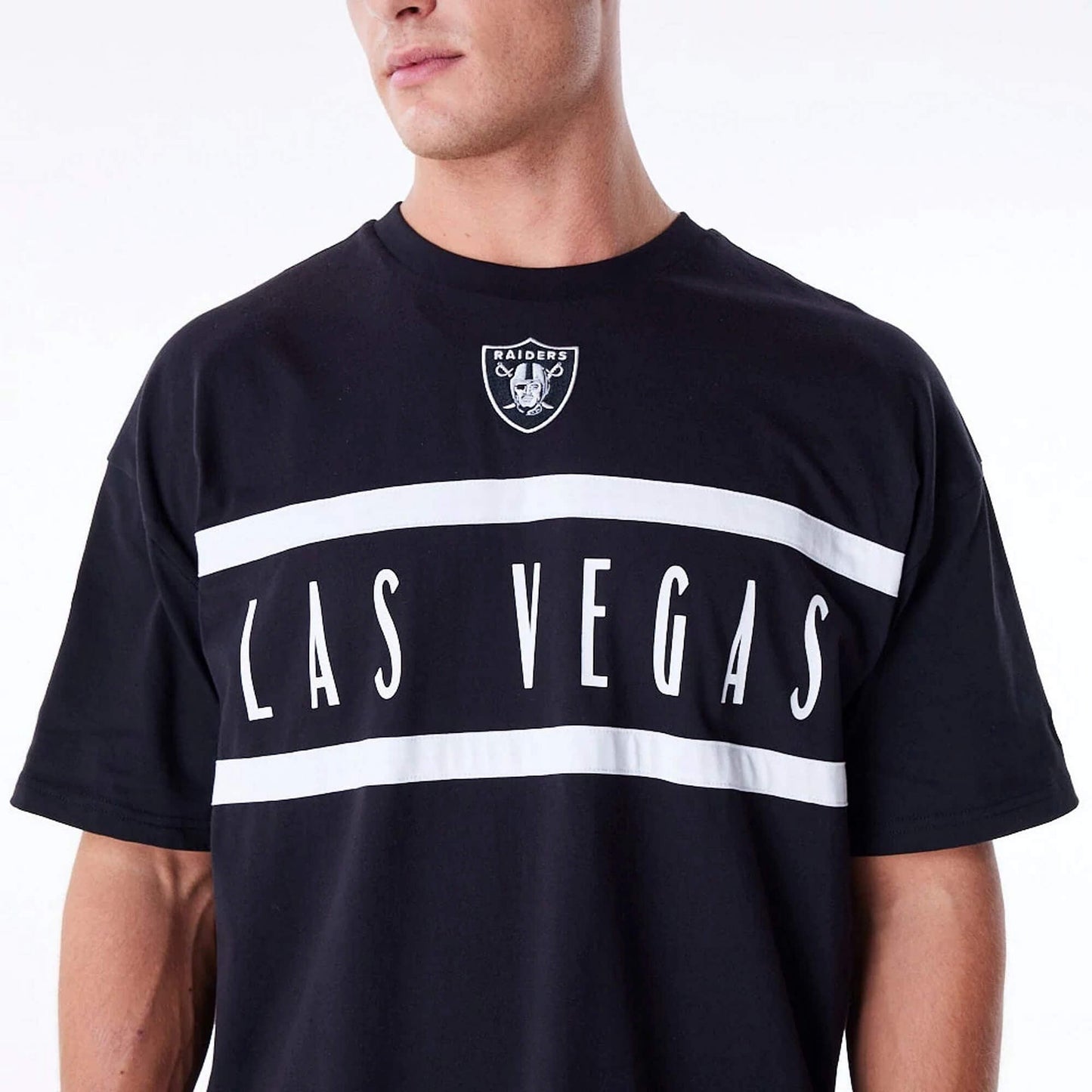 Tričko New Era NFL Las Vegas Raiders Drop Shoulder Black Drop Shoulder T-Shirt čierne