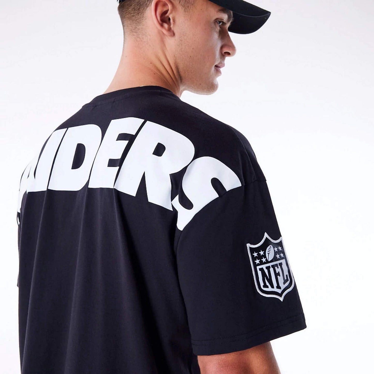 Tričko New Era NFL Las Vegas Raiders Drop Shoulder Black Drop Shoulder T-Shirt čierne
