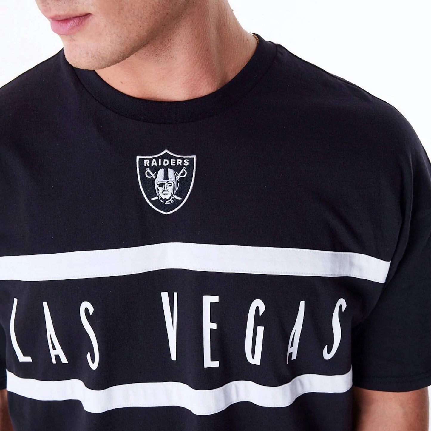 Tričko New Era NFL Las Vegas Raiders Drop Shoulder Black Drop Shoulder T-Shirt čierne