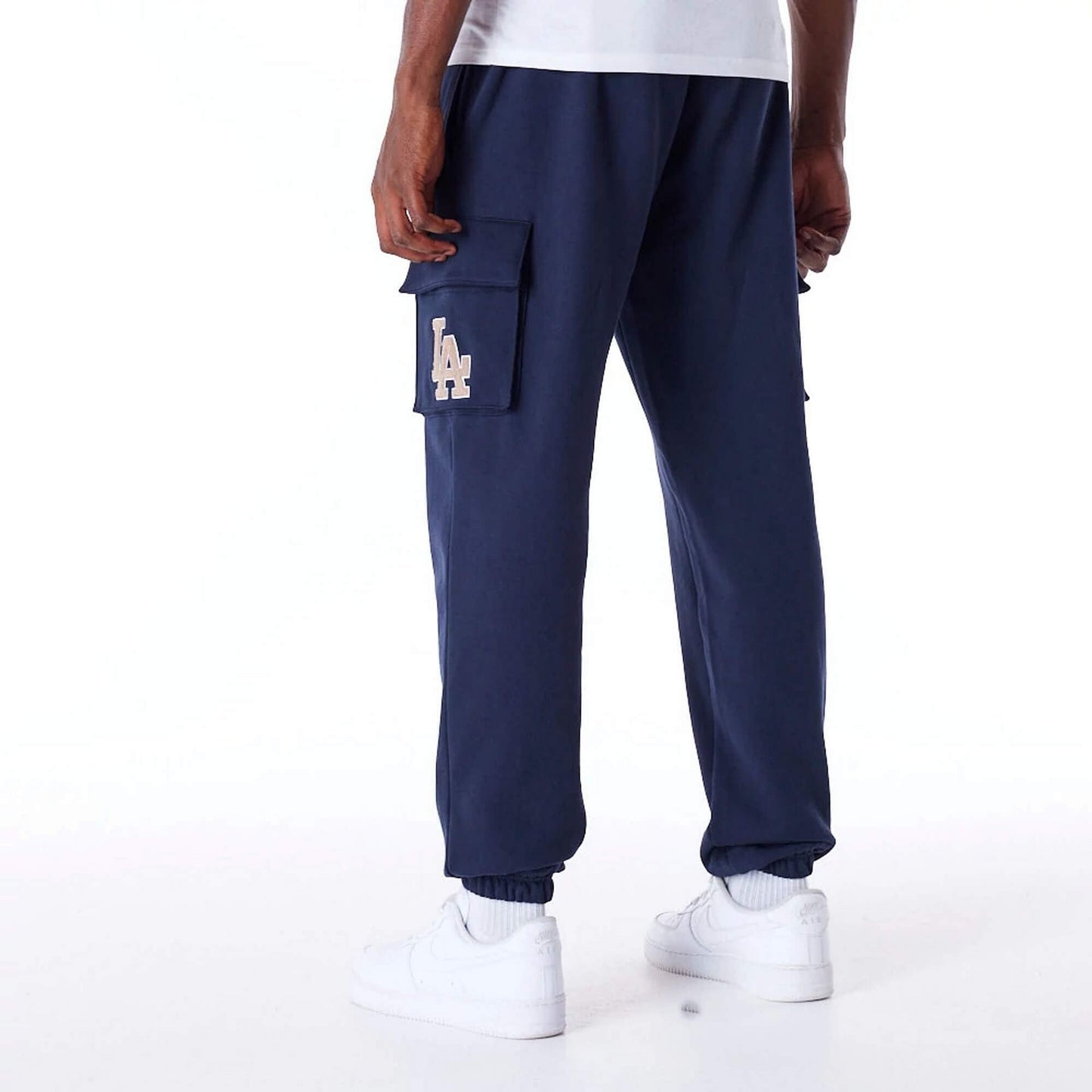 Tepláky New Era MLB Los Angeles Dodgers World Series Navy Fleece Cargo Joggers tmavomodré
