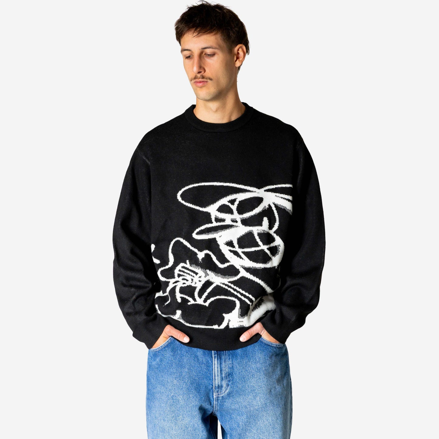Sveter Jacker C.R.E.A.M Knit Crewneck čierny