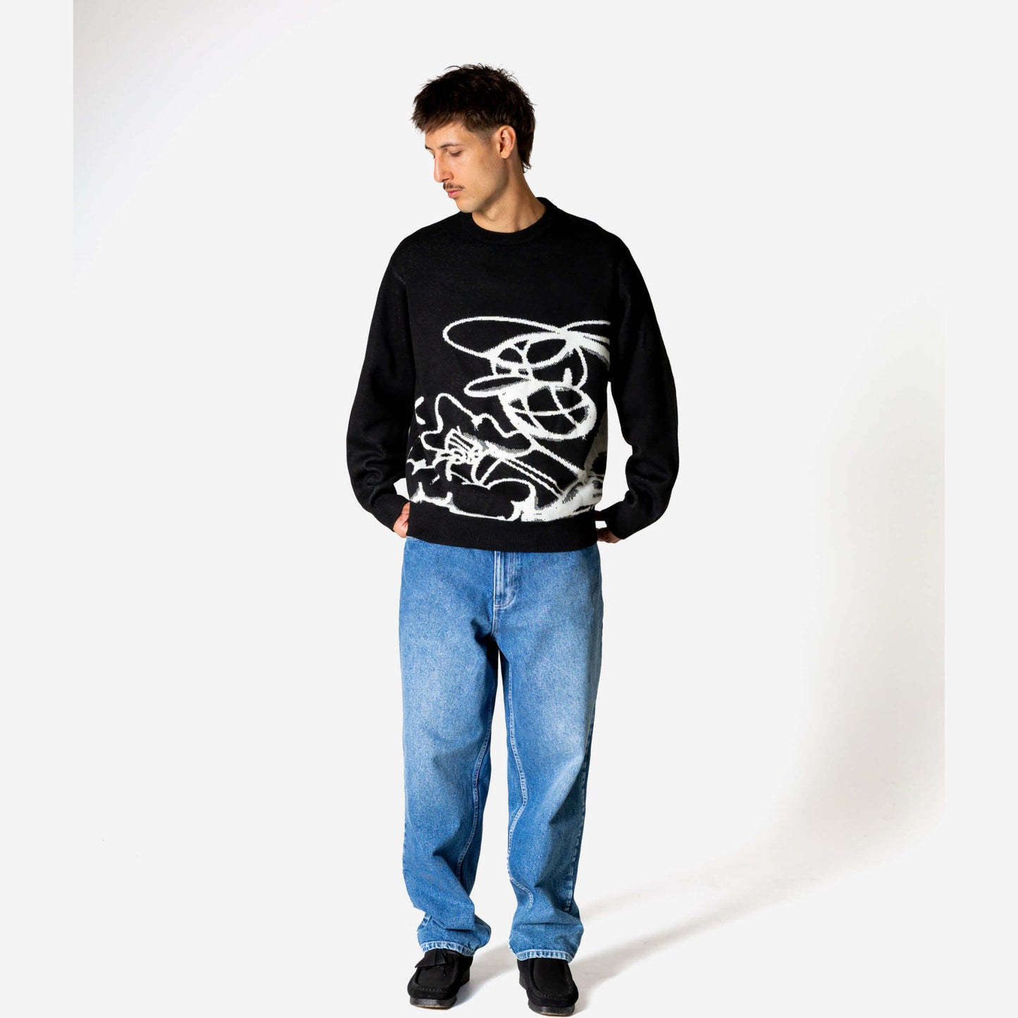 Sveter Jacker C.R.E.A.M Knit Crewneck čierny