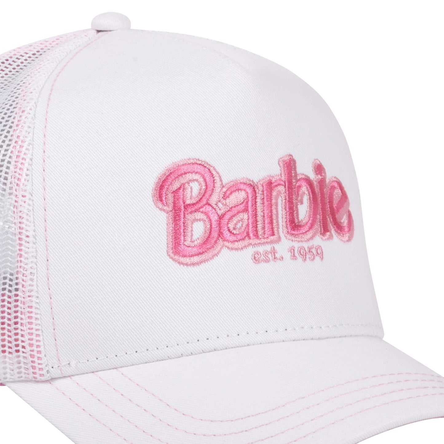 šiltovka femme trucker CAPSLAB X BARBIE biela