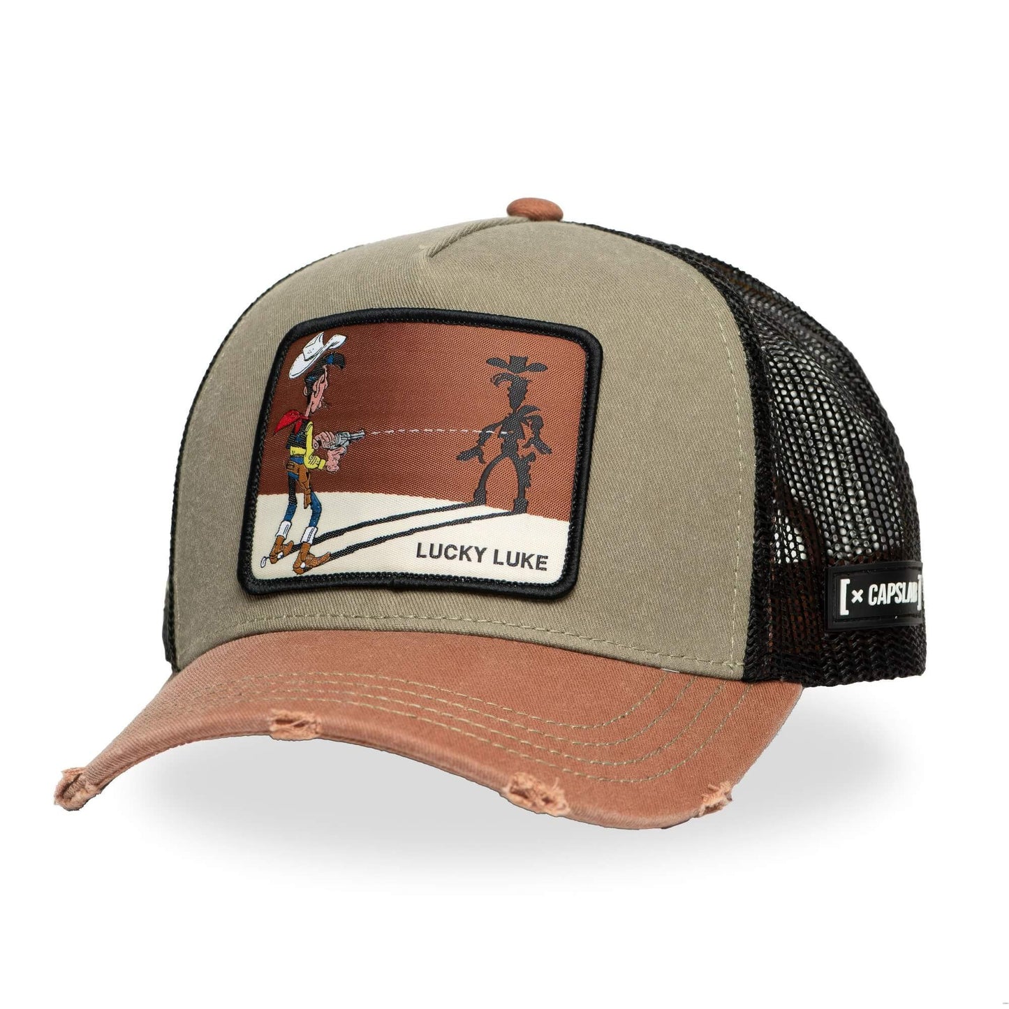 šiltovka trucker CAPSLAB X LUCKY LUKE khaki