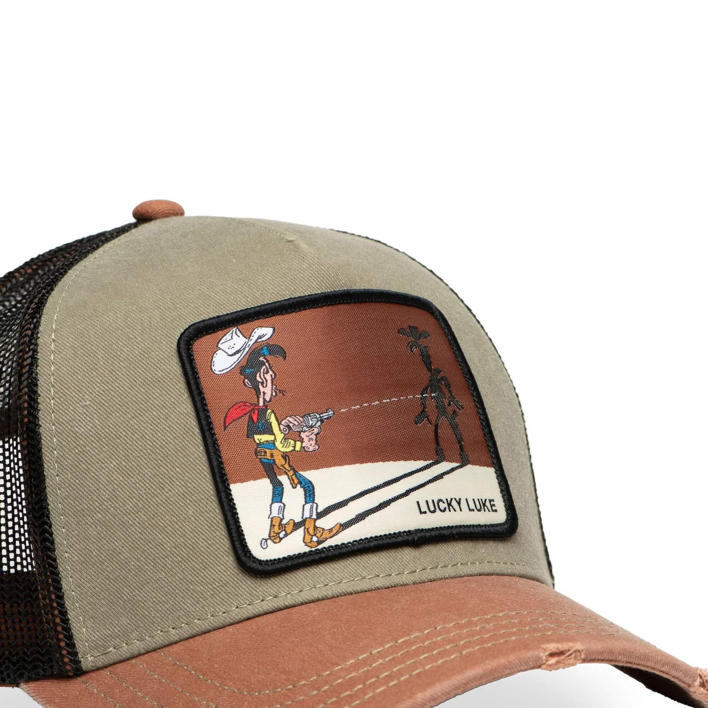 šiltovka trucker CAPSLAB X LUCKY LUKE khaki