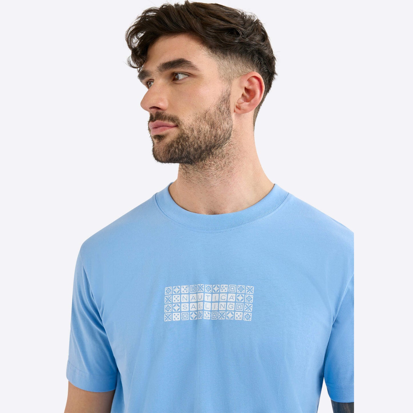 Tričko Nautica Bodmin T-Shirt bledomodré